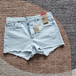 Levi's 501 Blue Jean Shorts Distressed Cut-Off Style